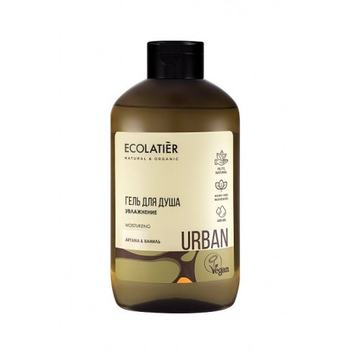 ECOLATIER Urban - Hidratantni gel za tuširanje ULJE ARGANA & VANILA 600ml