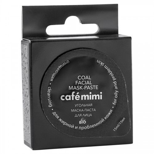 Gel maska za lice CAFÉ MIMI (ugljena, pasta) 15ml