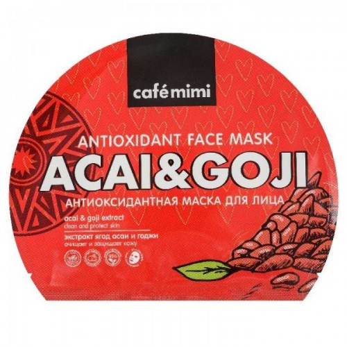 Sheet maska za lice CAFÉ MIMI (antioksidans) 22g