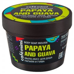 Mus-sapun za tuširanje "Papaja i guava" Café Mimi 110ml