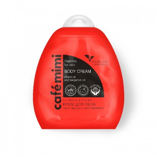 Krema za telo "Vitamini za kožu" Breskva i ekstrakt bergamonta Café Mimi 250ml