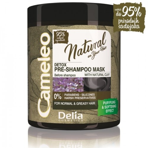 CAMELEO NATURAL – DETOX - Detoksifirajuća maska za pretpranje kose 250ml