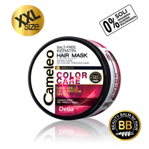 CAMELEO BB - COLOR CARE - Maska sa keratinom i marula uljem za farbanu i posvetljivanu kosu - Bez soli XXL 500ml