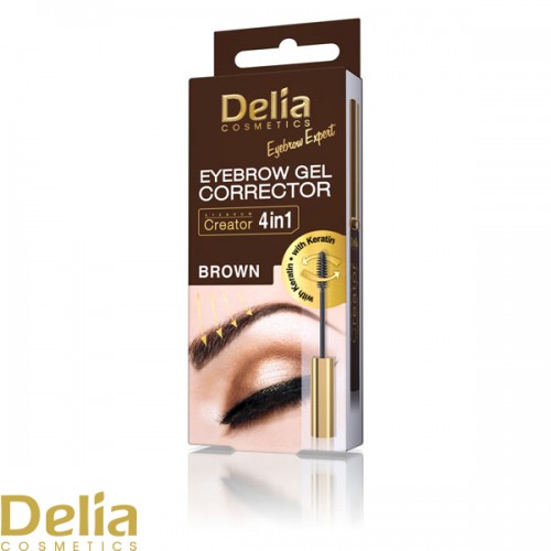 DELIA - Gel za korekciju obrva, braon 7ml