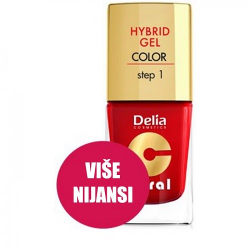 DELIA - Top Coat HYBRID GEL - Step1 bez potrebe za UV lampom 11ml