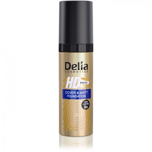 DELIA - COVER & MATT tečni puder sa mat završnicom 30ml