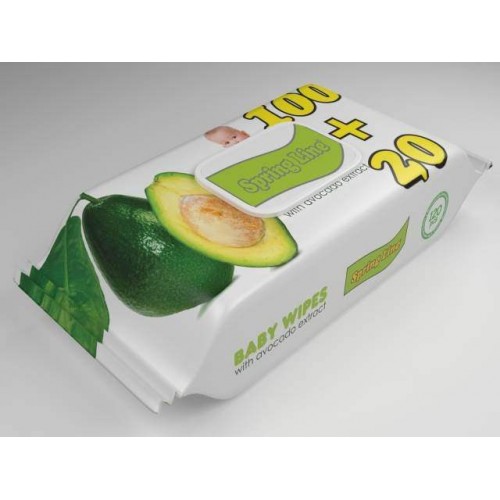 SPRING LINE - Vlažne maramice sa ekstraktom avokada - sa poklopcem