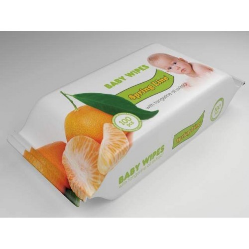 SPRING LINE - Vlažne maramice sa uljem mandarine