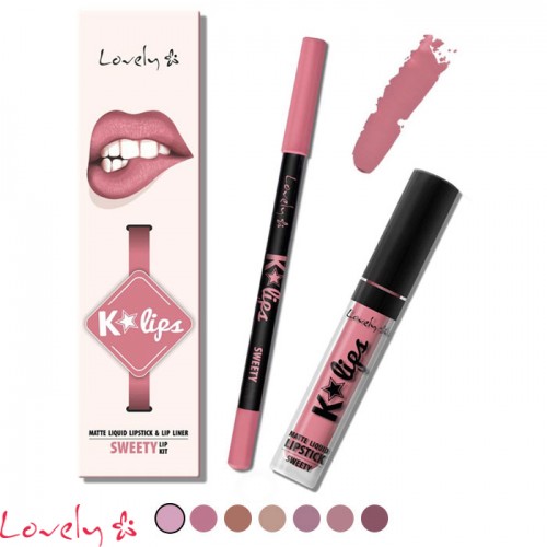 LOVELY MAKEUP - Set za usne - K-lips