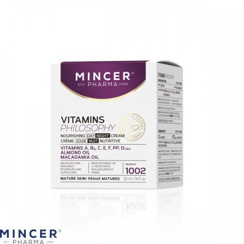 MINCER PHARMA VITAMINS PHILOSOPHY N° 1002 - Hranljiva dnevna i noćna krema za lice 50ml