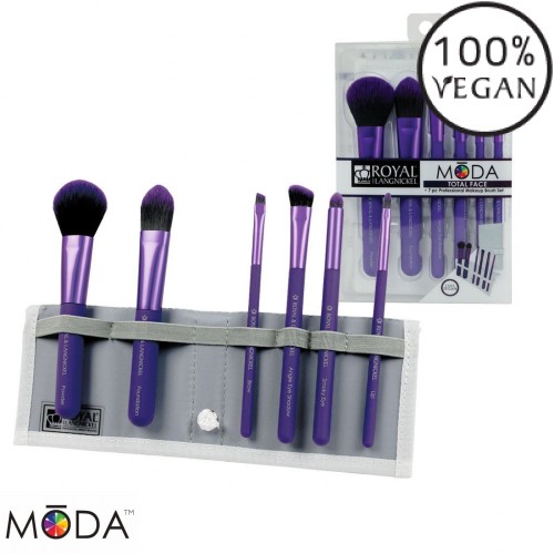 MŌDA® - Set ljubičastih četkica za kompletan izgled